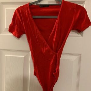 Red bodysuit